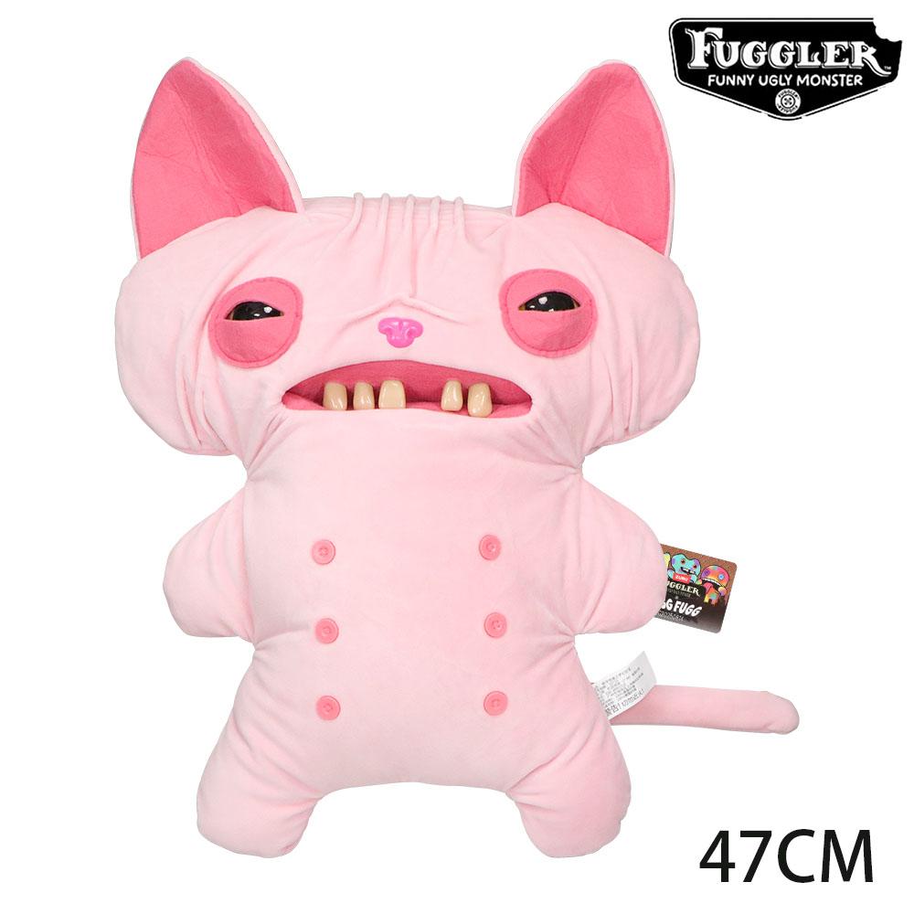 47cm Funny Ugly Teeth Monster Plush Toy Kawaii Soft Pillow Doll Gift Hairless Cat Style