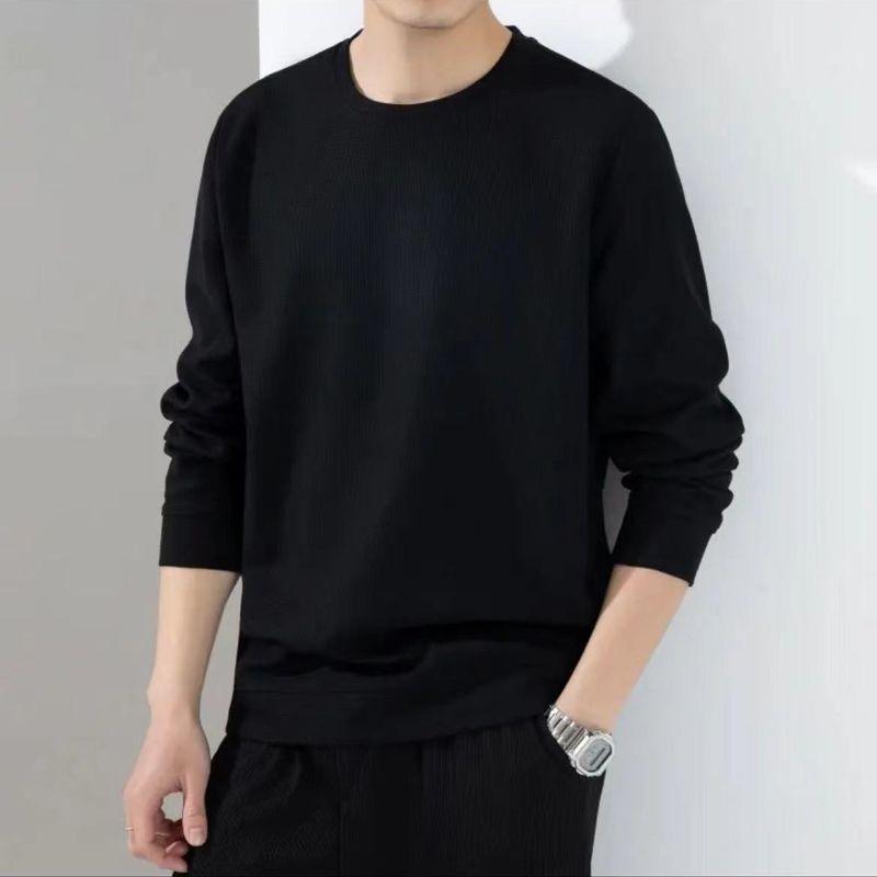 Men's Autumn Style Slim and Loose New Style Men's Long-sleeved Top Sweatshirt Men's T-shirt Casual Large Size Men