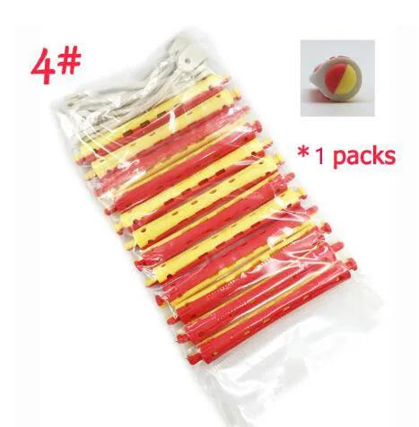 12pcs Hair Perm Rods Heatless Hair Curling Rollers Perming Rods Curlers Cold Wave Rods Flexible For Women Long Short Hair