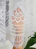 Marquisette curtain with small flowers