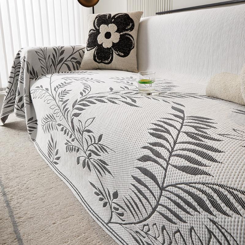 

Cool Feeling Technology Fabric Sofa Towel Blankets Printed Couch Blanket Inclusive One-piece Type Ice Shreds Cover Cloth Towel 180x130cm1pcs