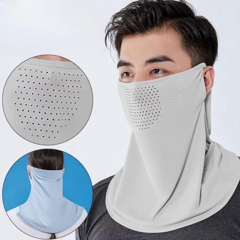 Unisex UV Protection Outdoor Neck Wrap Cover Sports Sun Proof Bib Mask Face Cover Neck Wrap Cover Sunscreen Face Scarf