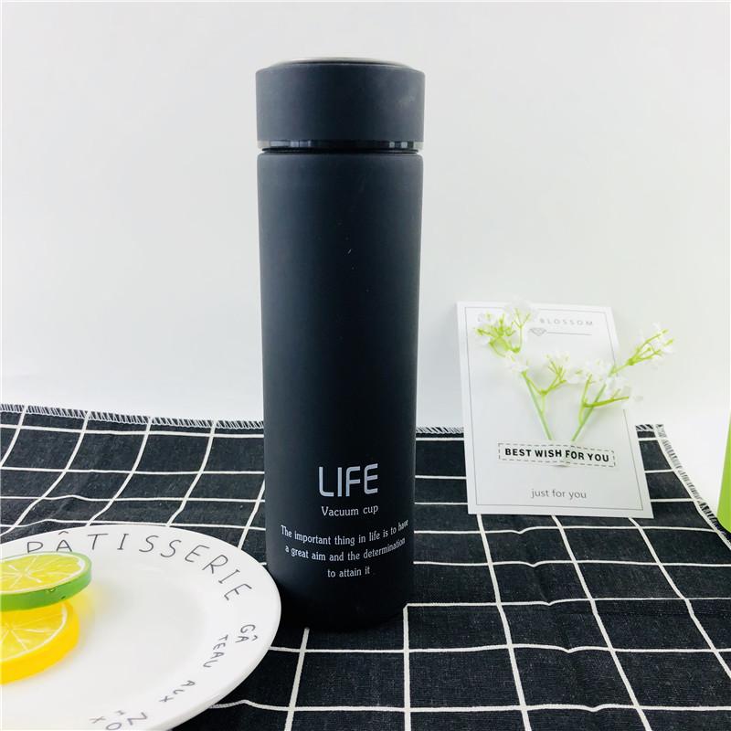 500 ml Isolierflaschen, Tee-Ei, Flasche, doppelwandiger Thermosbecher aus 304 Edelstahl