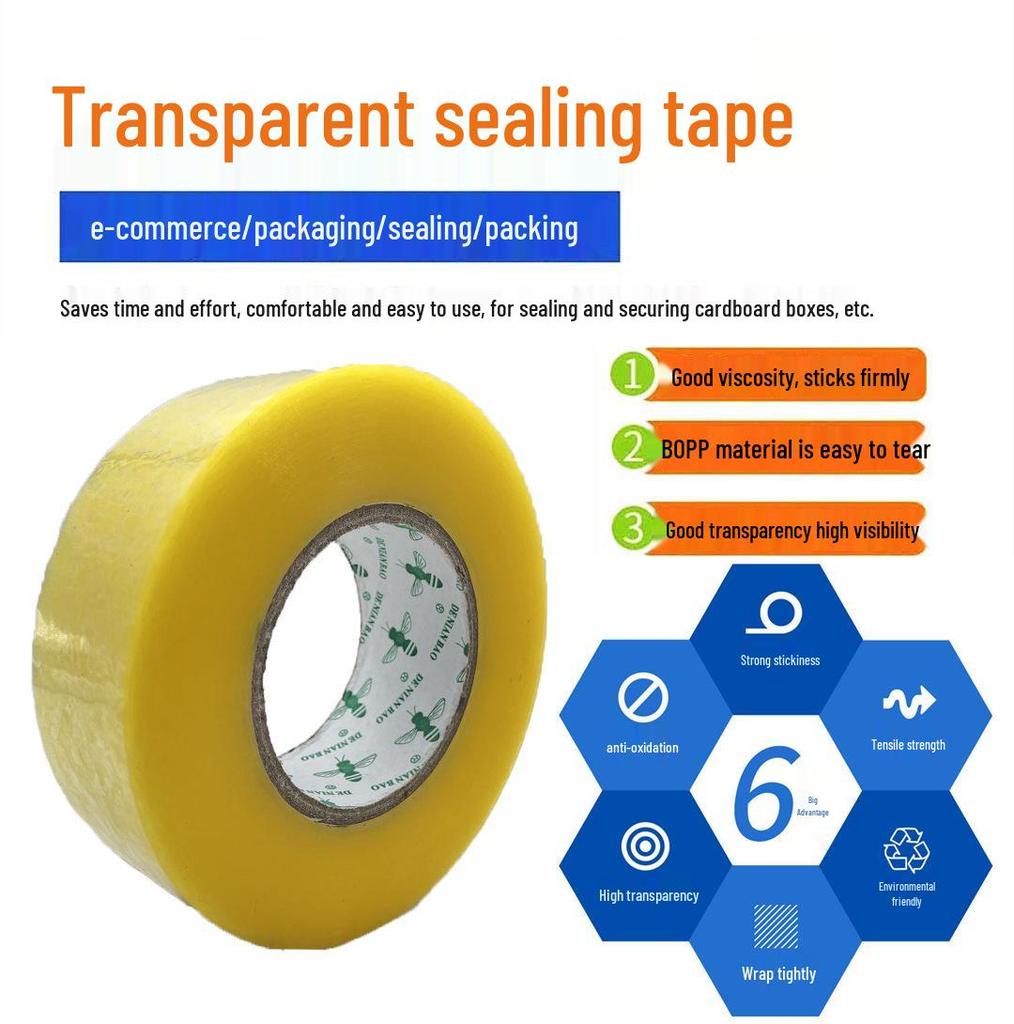 Bulk Transparent Packing Tape for Express Box Sealing