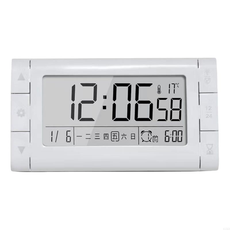 62KD Multipurpose Silents LED Digital Clock with Time and Temperature for Work and Rest