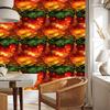 Ink Wallpaper Red, Orange and Gold for Living Room and Bedroom 50x1000
