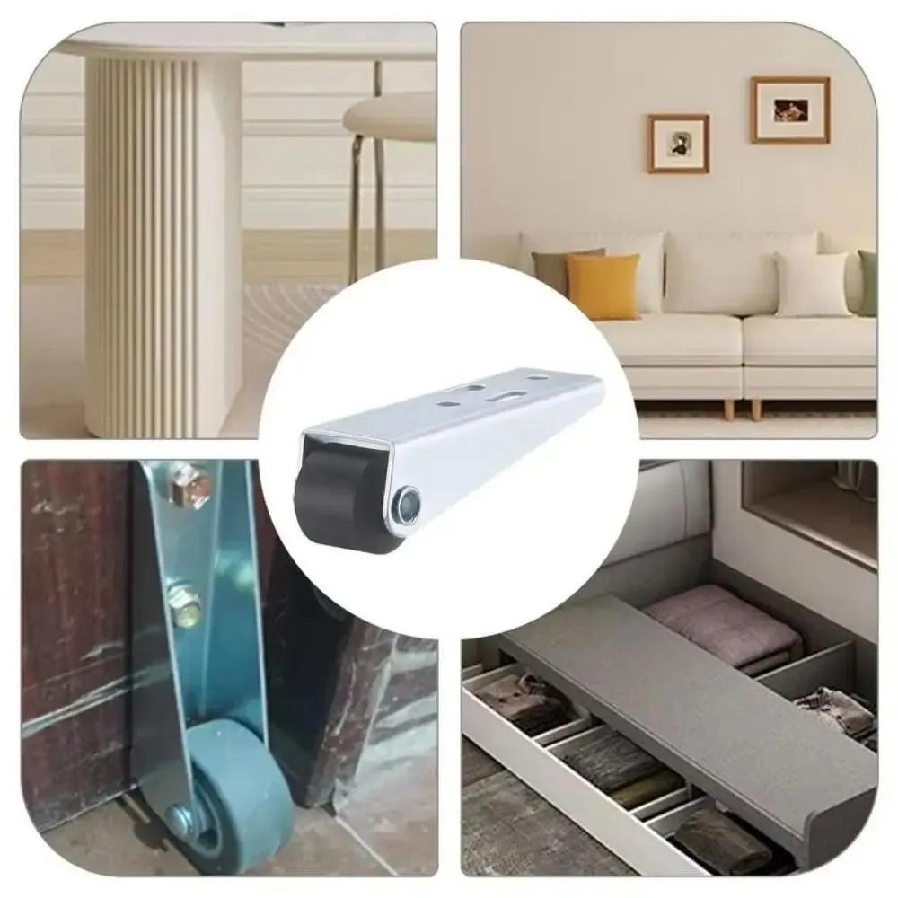 4PCS Door Guide Rail Push Telescopic Wheel Sliding Door Droop Pulley Track Bottom Wheel Silent Universal Support Load-bearing Guide Wheel