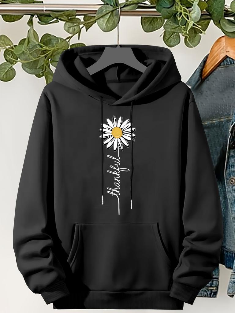 Unisex Fall Autumn Trendy Graphic Hoodie Hooded Sweatshirt Print Casual Top for Daily Wear and Weekend Travel