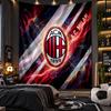 Wall Hanging Tapestry AC Milan Print Cloth for Living Room Bedroom Home Decor