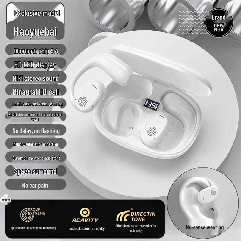 

GT280 Waterproof Wireless Bone Conduction Headphones - Secure Fit, Sport-Ready, High-Quality Sound, Sleek Style.