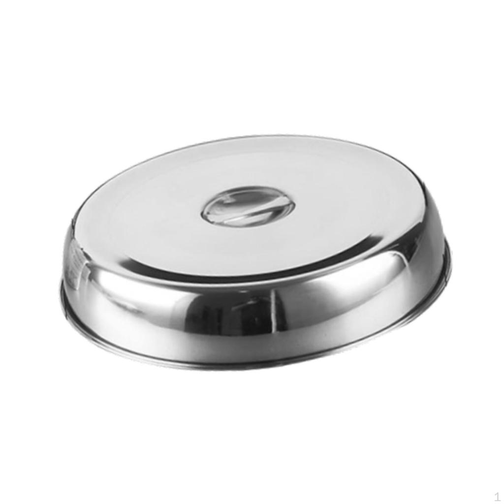 Flat Top Food Dome in Stainless Steel for Indoor Barbecue