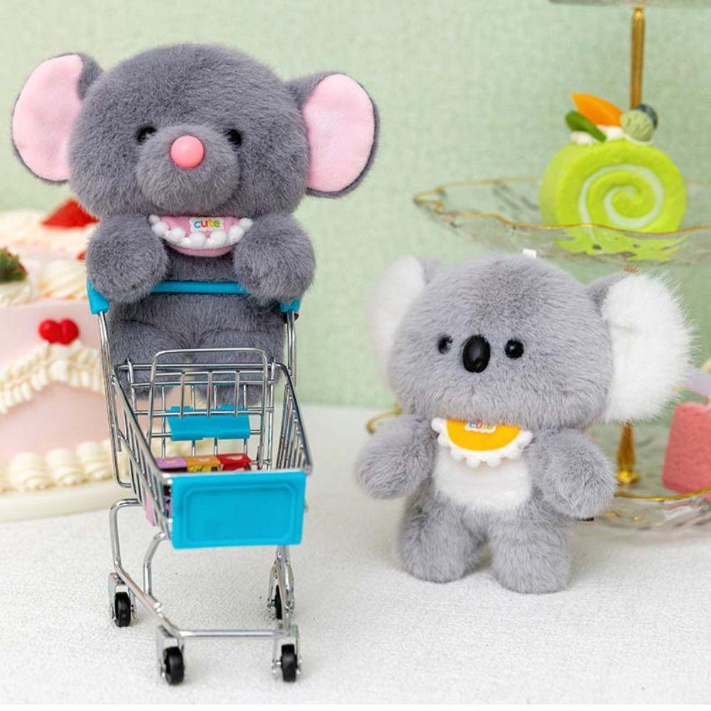 PP Cotton Plush Desktop Buddy Toy Fluffy Frog Plush Doll Creative Koala Plush Toy Birthday Gifts