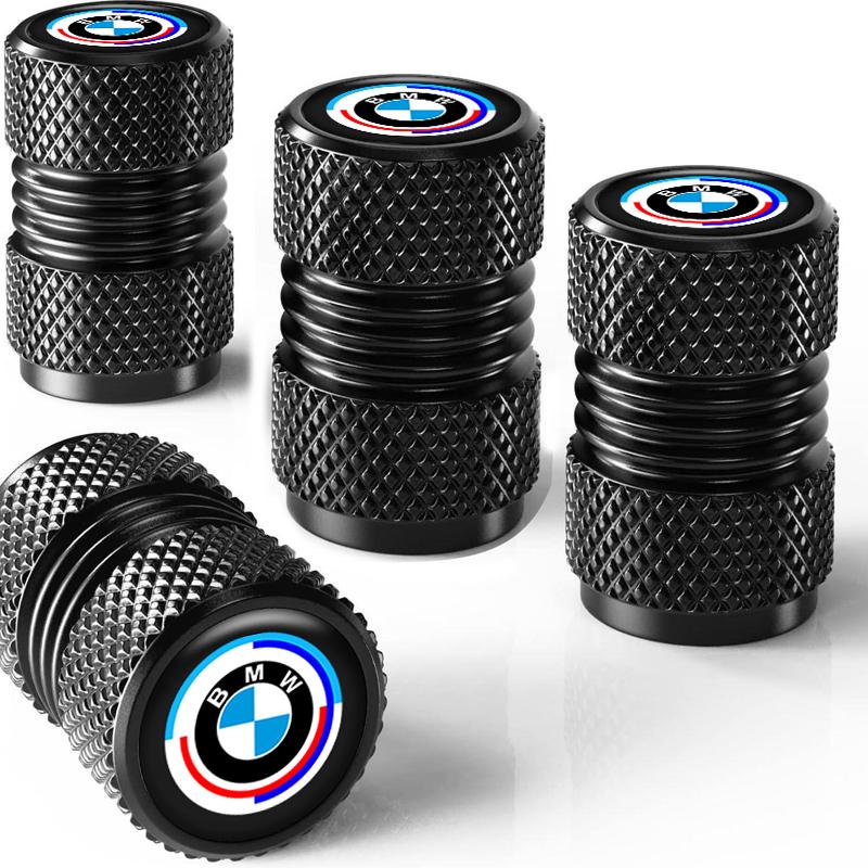 pgncs2 4PCS Car Wheel Tire Valve Cap Protect Cover For BMW 50th Anniversary 1 3 5 7 series E83 F16 E70 Styling Accessories