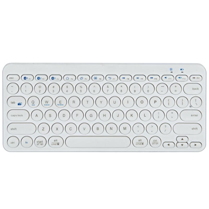 Wireless Bluetooth Keyboard for Tablets, Phones, Notebooks, and Desktops - Portable and Compact for Home or Office.
