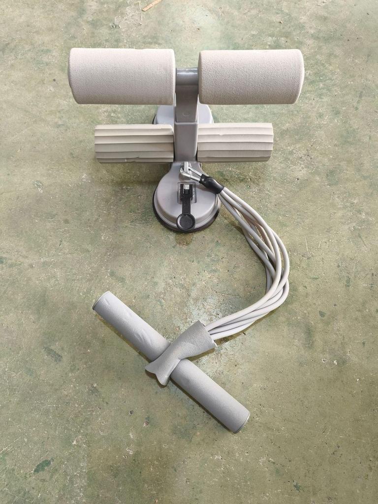 Double Suction Cup Sit-Up Assistant with Pull Rope - Abdominal Stabilizer for Home Fitness