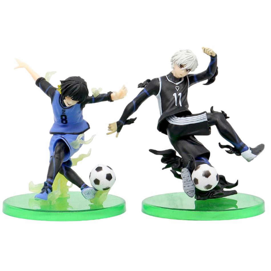 High Quality Anime BLUE LOCK Jie Shiyi Nagi Makoto Shirou Voetbal Yoichi Bachira Meguru Figures Actiefiguur Model Speelgoed Voor Kinderen Gif