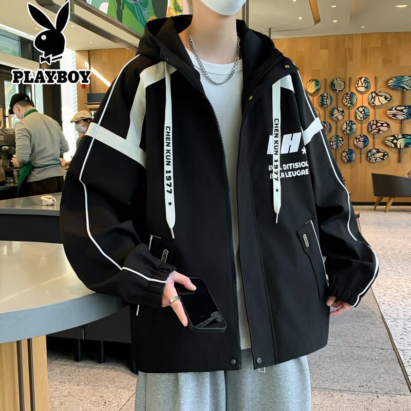Playboy Men s Casual Hooded Jacket 3XL