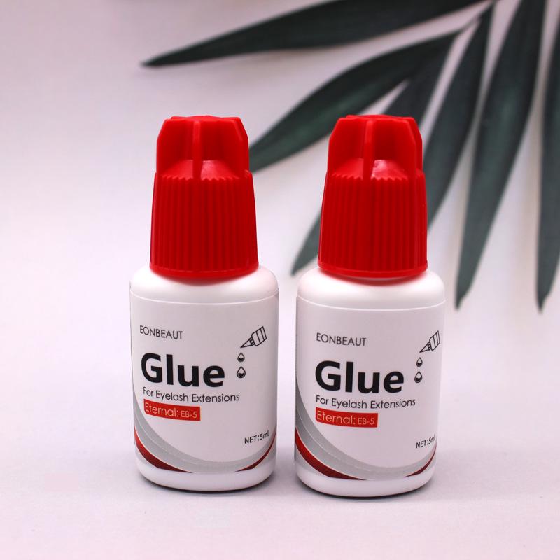 Korea Eyelash Extension Glue - Fast-Drying Black Adhesive for Professional Use, 5ml