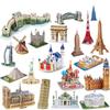 World Landmark 3D Puzzle Kit for Kids - Educational Paper Toy