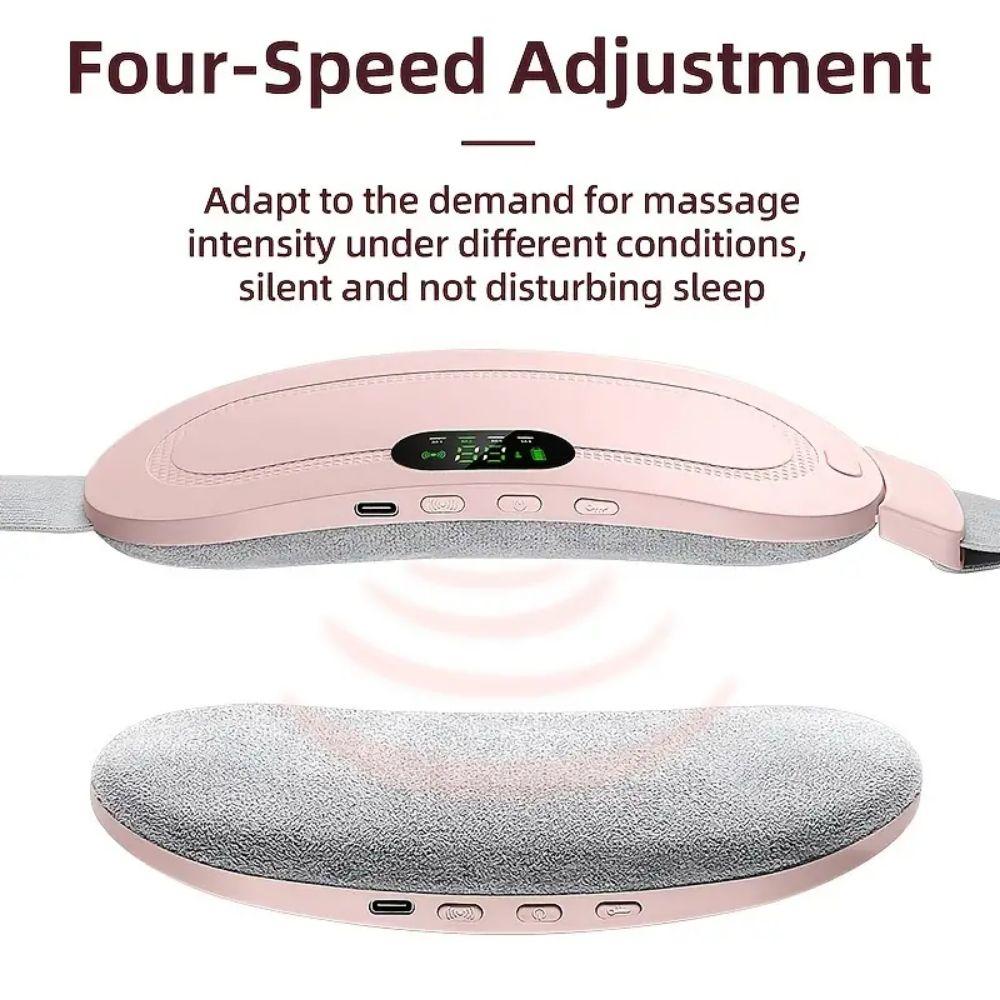 LED Display Electric Warm Waist Belt 4 Gear Massage Vibrating Abdominal Massager  Body Shaping
