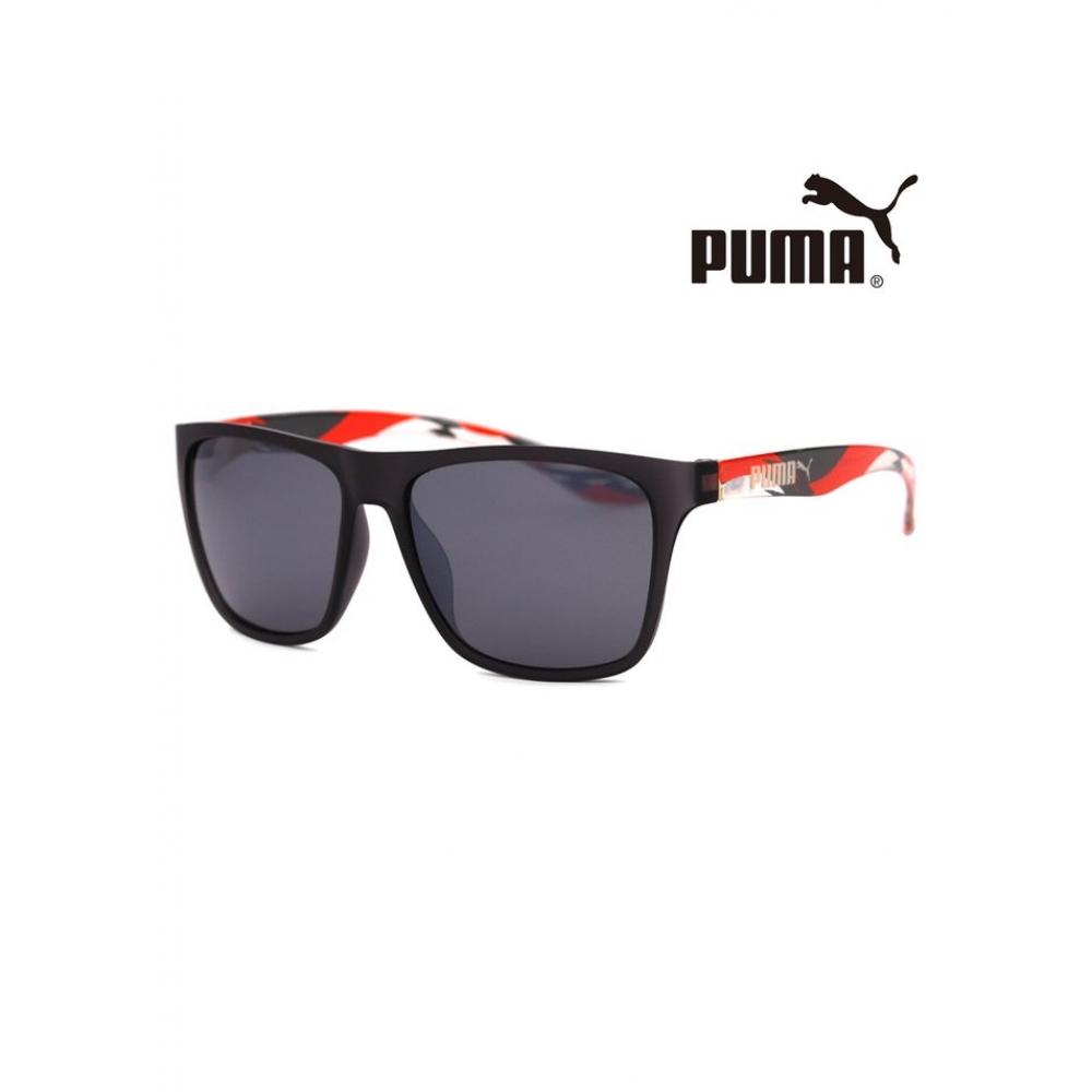 

Puma Легкі сонцезахисні окуляри Pu0017s 004 із дзеркалом у квадратній роговій оправі PU0017S004