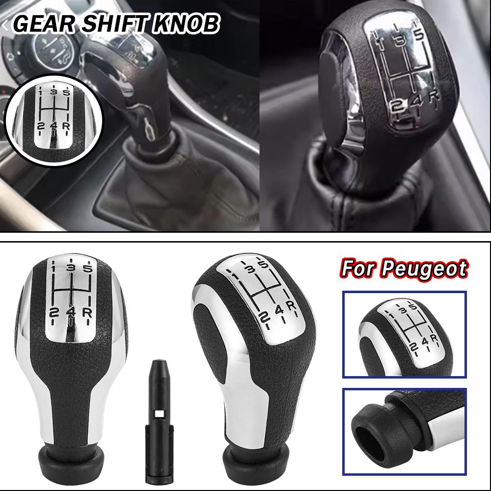 New Car Accessories 5 Speed Gear Shift Knob Lever For PEUGEOT 207 208 307 407 508 308 3008 408 for CITROEN C3 C5 Car styling