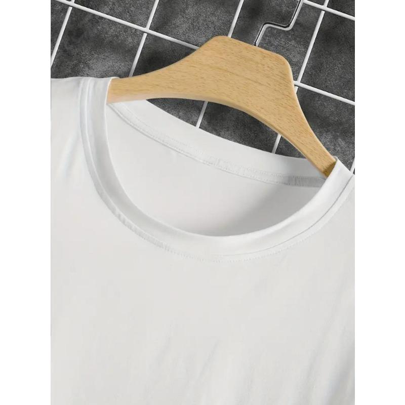 Summer Fashion Girls' Short-Sleeved T-Shirt Cartoon Pattern Print Casual Versatile