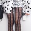 JK Plaid Women Tights Pantyhose Black Pattern Thigh High Stockings Tights Women Sexy Lingerie Y2k Body Stockings Tight Pantyhose