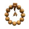 Barbie Sandalwood Bracelet 2.0: Single Strand Prayer Beads for Men and Women - Wooden Handicraft