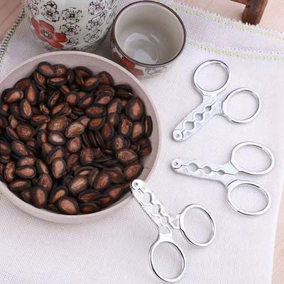 Melon Seed Plier Scissor Nut Cracker Stainless Steel Walnut Pine Sheller Opener