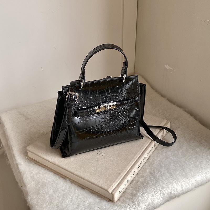 New High-end Bag, Crocodile Pattern Platinum Bag, Portable Shoulder Crossbody Woman