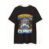 StephenCurry Grafisk Ikonisk 3-poängsskott Basketfläkt T-shirt Kortärmad Rundhalsad T-shirt med Ren Bomull 200g