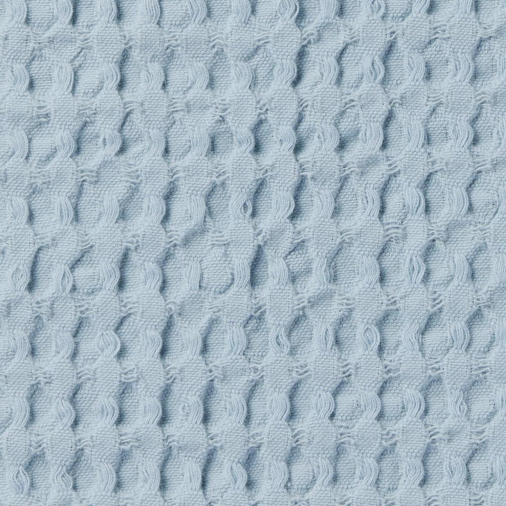 MUJI Indian Cotton Washed Waffle Weave Cushion Light 76420149 Cover, 43x43cm, Blue,