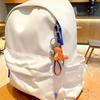 Graceful Minimalist Resin Animal Keychain Doll - Cute Bag Charm for Couples