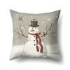 Neuer Weihnachts-Schneemann Polyester Kissenbezug