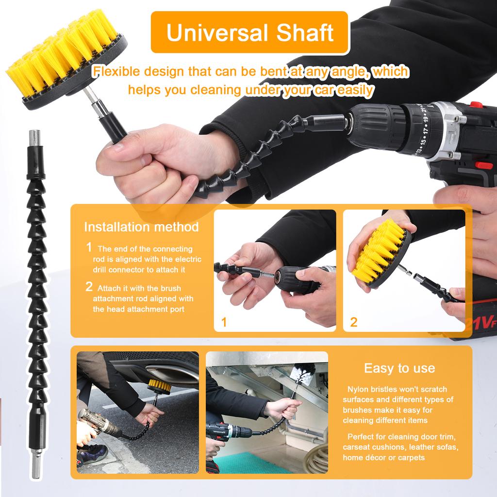 38PCS Car Polishing Pads Waxing Buffing Sponge Pad Kit Set for Car Polisher Buffer Waxer Sander