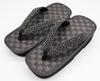 Shigi Geta Checkered Black Tatami Thick Saaya Made In 26cm Men's Sandals, Pattern, Pattern, Sole, Pattern, Japan, (8.6 Inches)