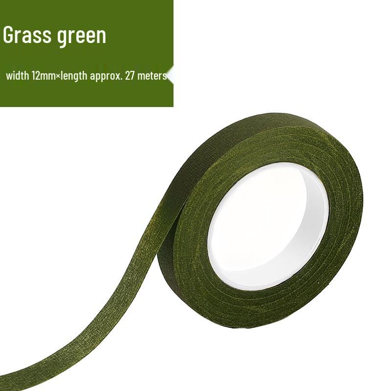 Thick Green Crepe Paper for DIY Handmade Floral Art and Rose Crafting