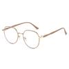 Pochromic Blue Light Blocking Glasses Women UV400 Anti Glare Retro Round Metal Glasses Frame Vintage Anti Blue Light Computer