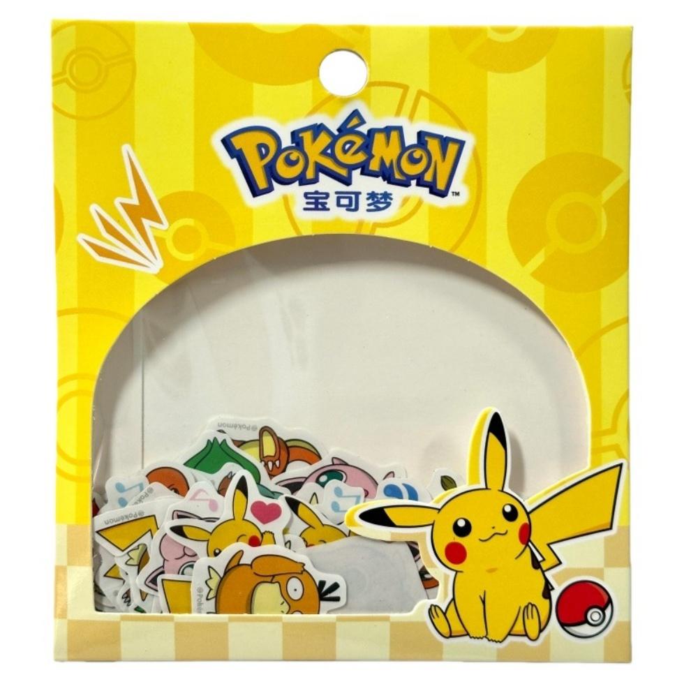 Genuine Anime Pokmon Pikachu Stickers Pack Graffiti Decals Decoration For Phone Laptop Stationery PVC Waterproof Toys Gift