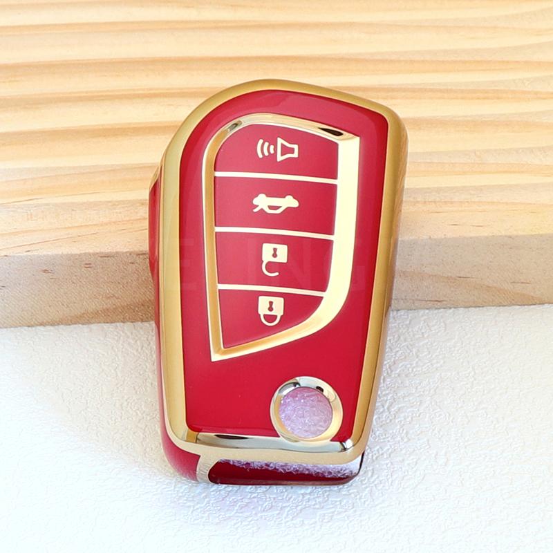 Car Key Fob Car Remote Cover Shell Case 2 3 4 Button For Toyota Hilux Corolla Highlander Rav 4 Yaris Camry Fortuner Protector