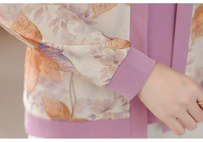 2026 Spring Collection: Stylish Outerwear & T-Shirt Set for Middle-Aged and Elderly Women - Perfect for Spring/Autumn