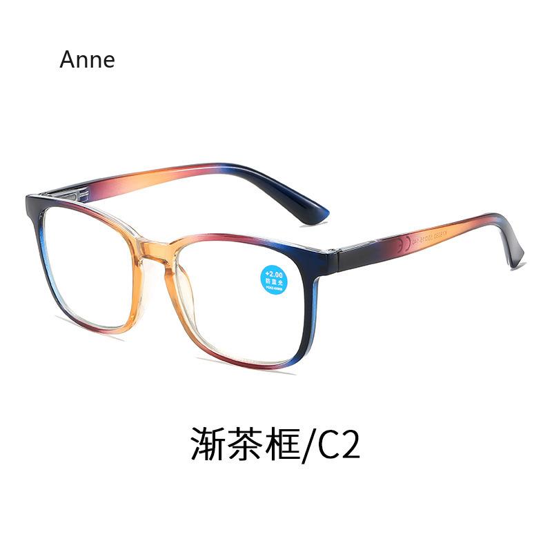 High-definition Reading Glasses Fashionable Large Frame Presbyopia Glasses for Women Anti Blue Light Far Sight Glasses