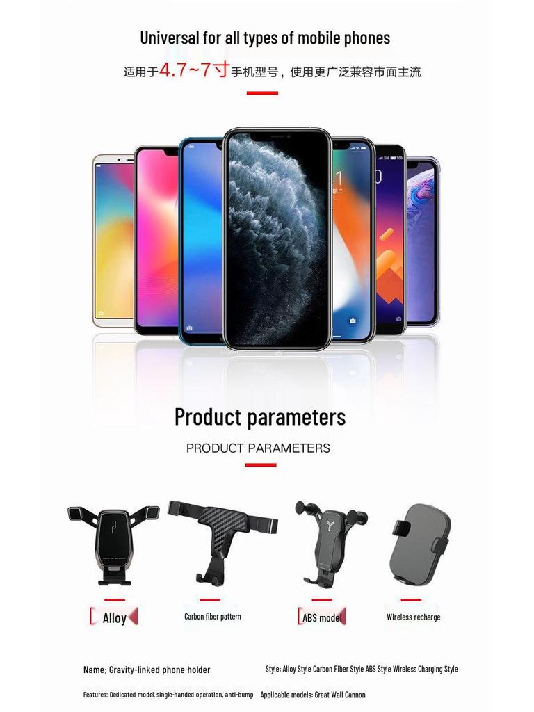 Great Wall Cannon 19-20 Interior Phone Holder with Wireless Charging