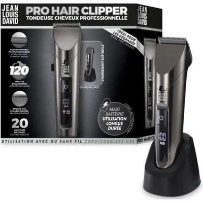 Haarschneider - JEAN LOUIS DAVID - Pro Hair Clipper - 20 Schnittlängen - Lithium-Ionen-Akku - Lange Akkulaufzeit