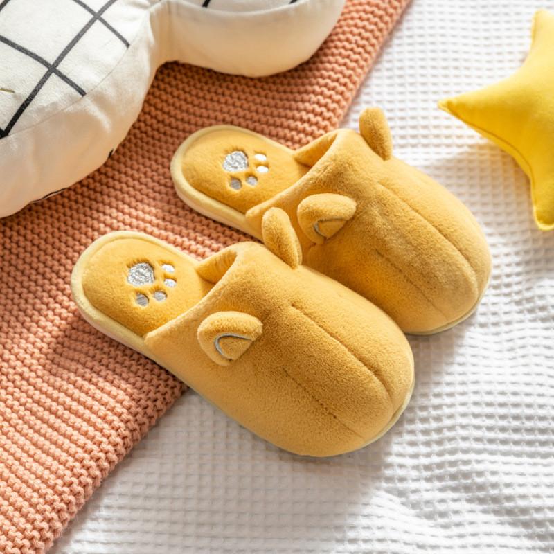 Cute Cat Paw Slippers For Women Men Winter Non Slip Warm Home Indoor Comfort Footwear