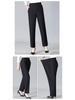Plus Velvet Thickened Elastic High-Waist Pants for Middle-Aged and Elderly Women - Loose Fit Grandma Straight-Leg Pants