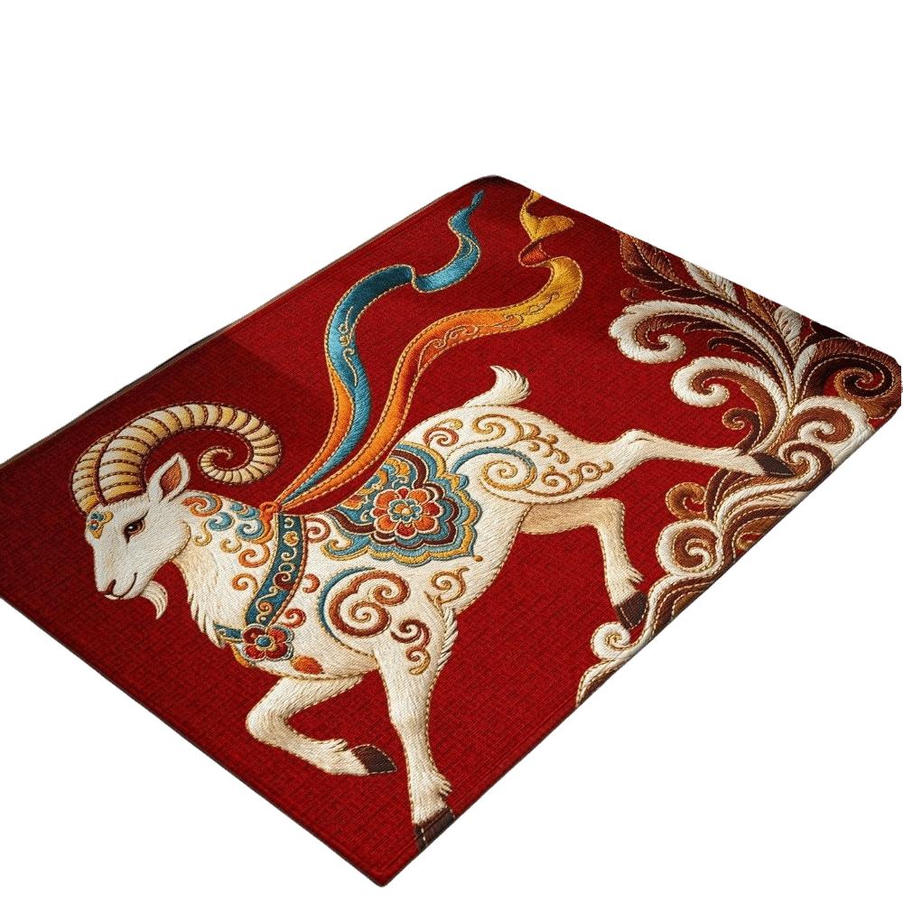 Quick Dry Door Mat Soft Floor Mat Sheep Pattern Bath Mat  Children's Room
