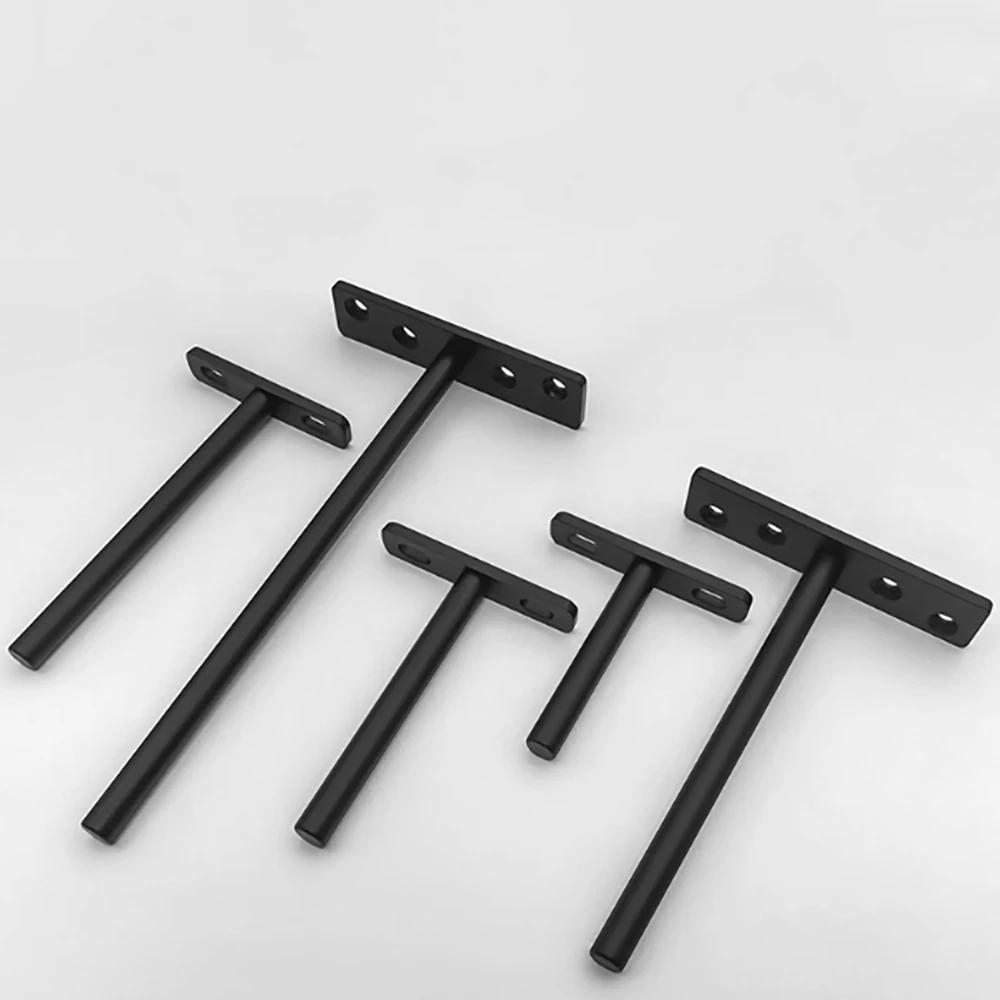 T-Shaped Stainless Steel Hidden Panel Supports Bookshelf Background Wall Storage Rack Invisible Support Partition Accessories