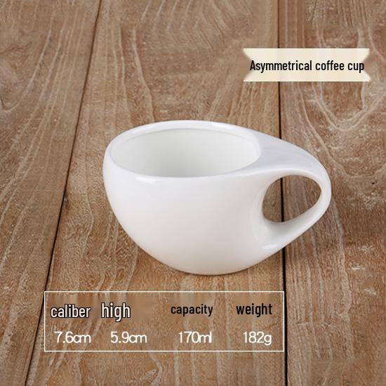 Elegant White Ceramic Coffee Cup & Saucer Set with Spoon – Ideal for Home or Hotel Use